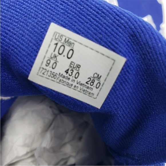 VANS Men's Doheny Off The Wall.  Racing Blue/White Skate monogram Size 10 - Picture 8 of 9